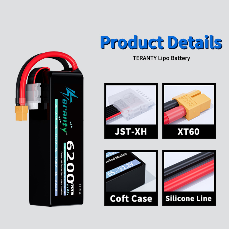 TERANTY 6S 6200mAh Lipo Batter - Drone Racing Battery review and price