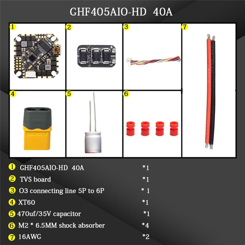 ABTI-GHF405AIO-HD 40A AIO Flig - Drone Racing Esc review and price