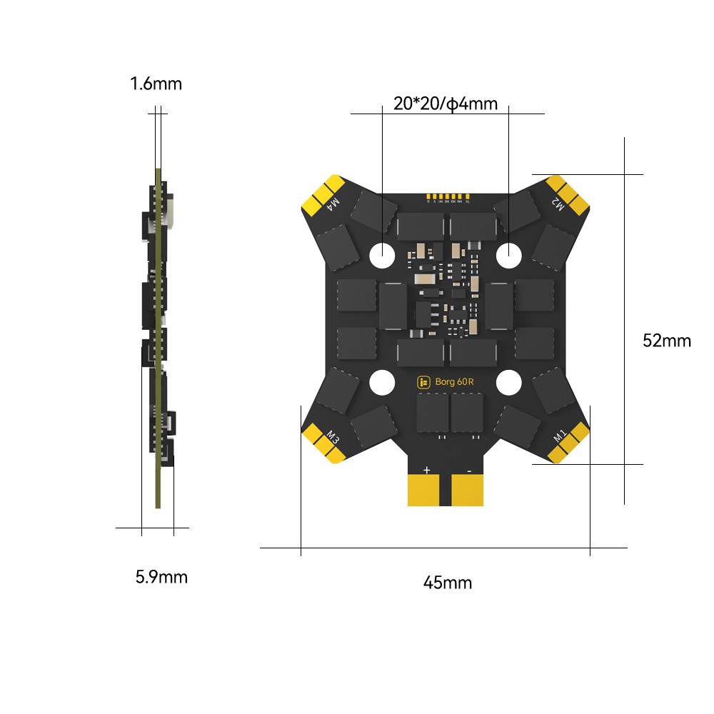 iFlight Borg Mini H7 (ICM42688 - Drone Racing Antenna review and price